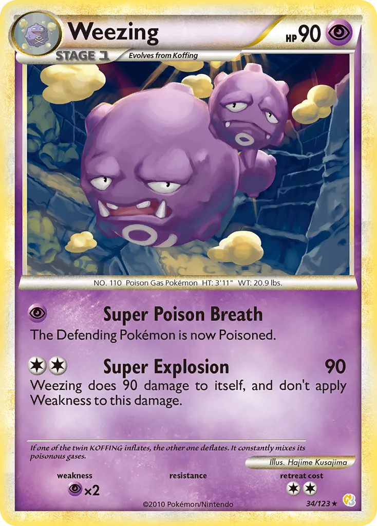 Weezing #34, HeartGold & SoulSilver