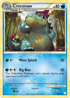 Croconaw #38, Reverse Foil