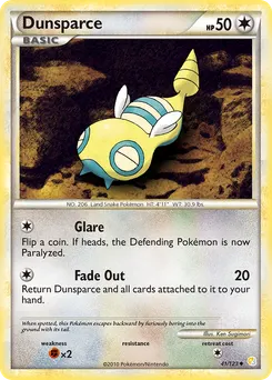 Dunsparce #41, Reverse Foil