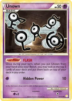 Unown #55, Reverse Foil