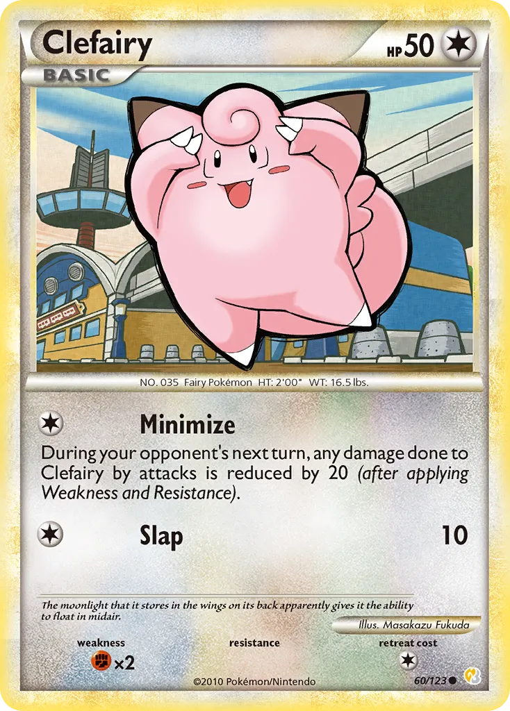 Clefairy #60, HeartGold & SoulSilver Reverse Foil