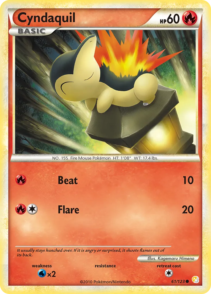 Cyndaquil #61, HeartGold & SoulSilver