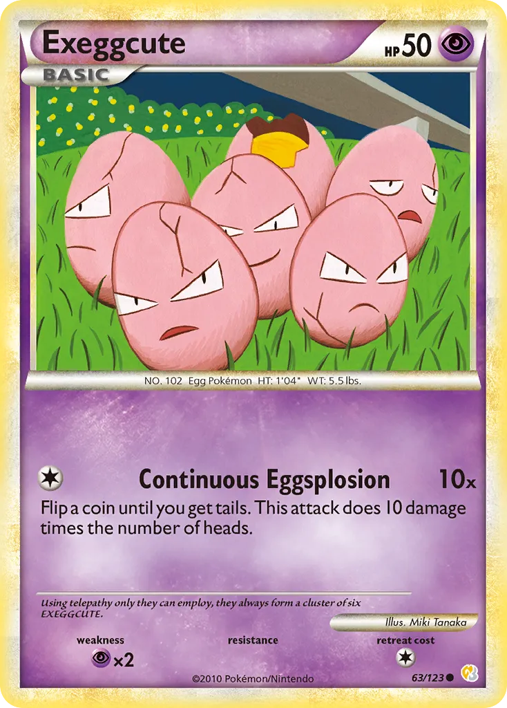 Exeggcute #63, HeartGold & SoulSilver