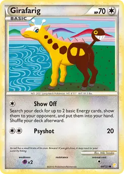 Girafarig #64, HeartGold & SoulSilver