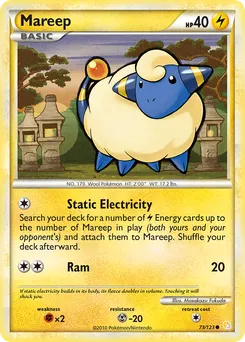 Mareep #73, HeartGold & SoulSilver