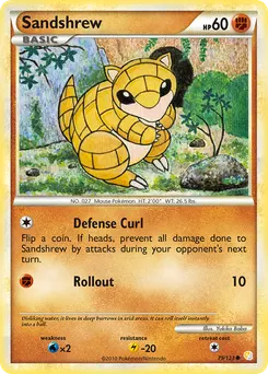 Sandshrew #79, HeartGold & SoulSilver