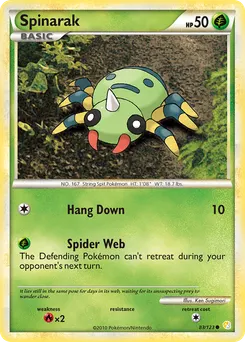 Spinarak #83, HeartGold & SoulSilver