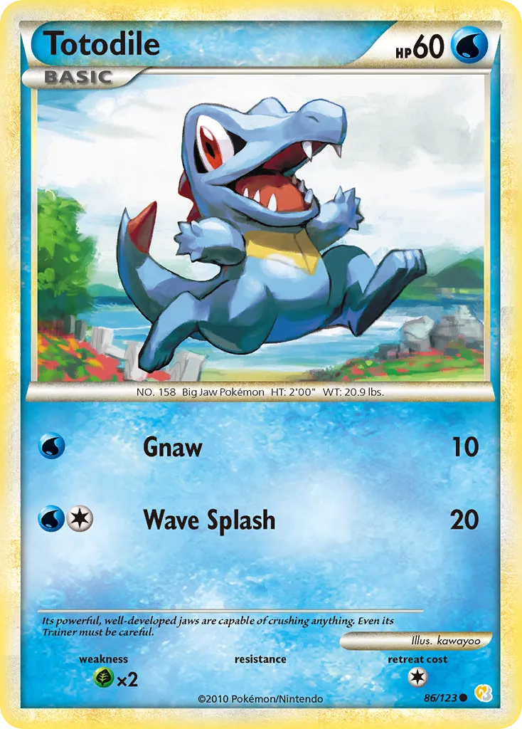 Totodile #86, HeartGold & SoulSilver