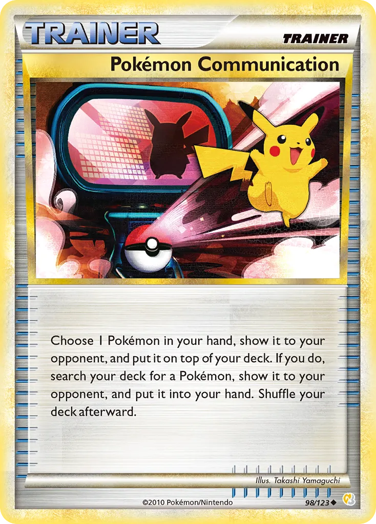 Pokémon Communication #98, HeartGold & SoulSilver Crosshatch-2010 Player Rewards