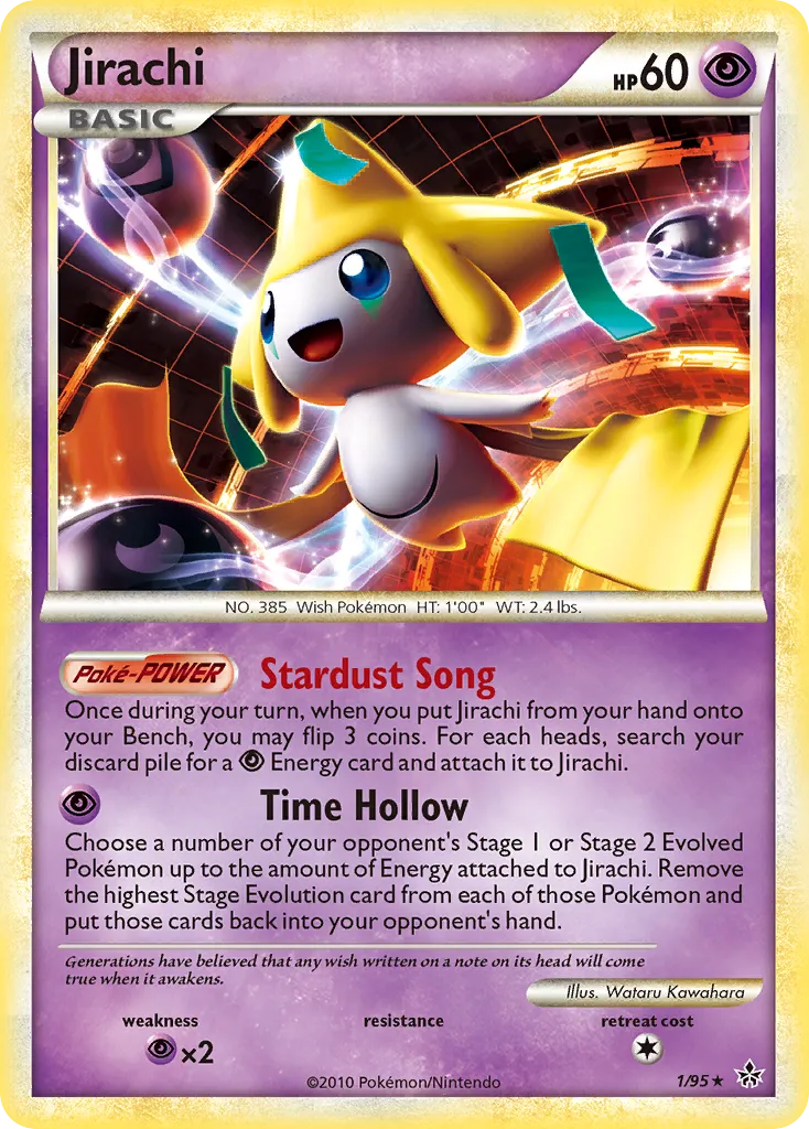 Jirachi #1, HS—Unleashed Reverse Foil