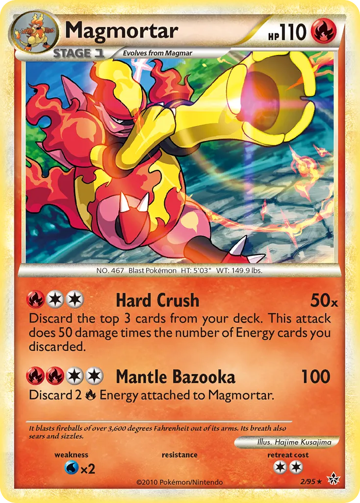 Magmortar #2, HS—Unleashed Reverse Foil