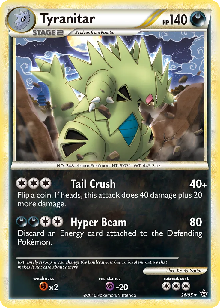 Tyranitar #26, HS—Unleashed