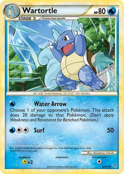 Wartortle #42, Reverse Foil