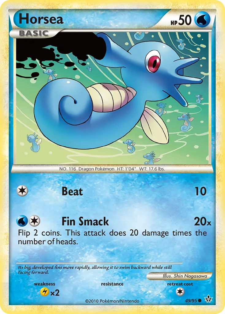 Horsea #49, HS—Unleashed Reverse Foil