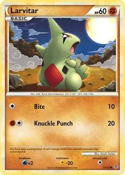 Larvitar #51, Reverse Foil