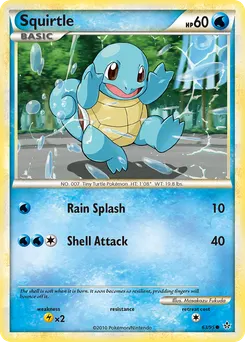 Squirtle #63, Reverse Foil