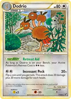 Dodrio #11, Reverse Foil