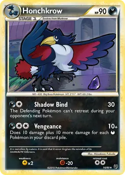 Honchkrow #16, Reverse Foil