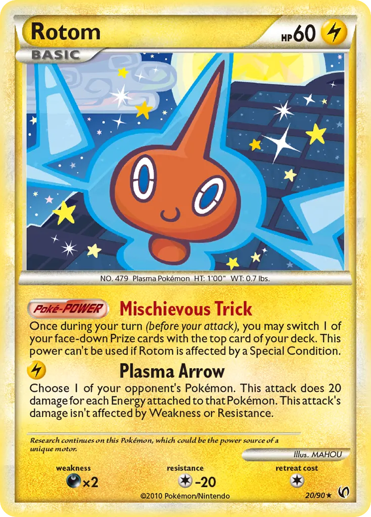 Rotom #20, HS—Undaunted Reverse Foil