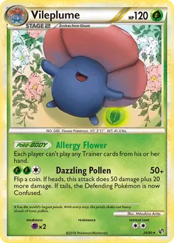 Vileplume #24, Reverse Foil