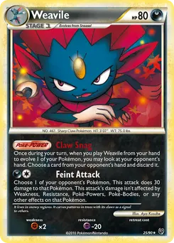 Weavile #25, Reverse Foil