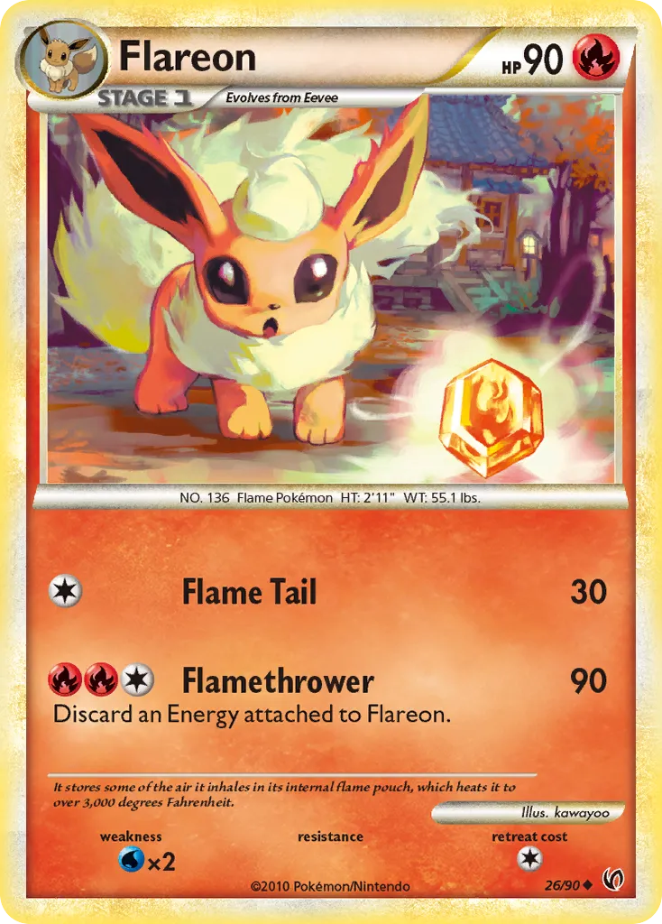 Flareon #26, HS—Undaunted Reverse Foil