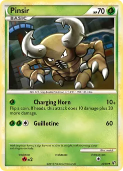 Pinsir #32, Reverse Foil