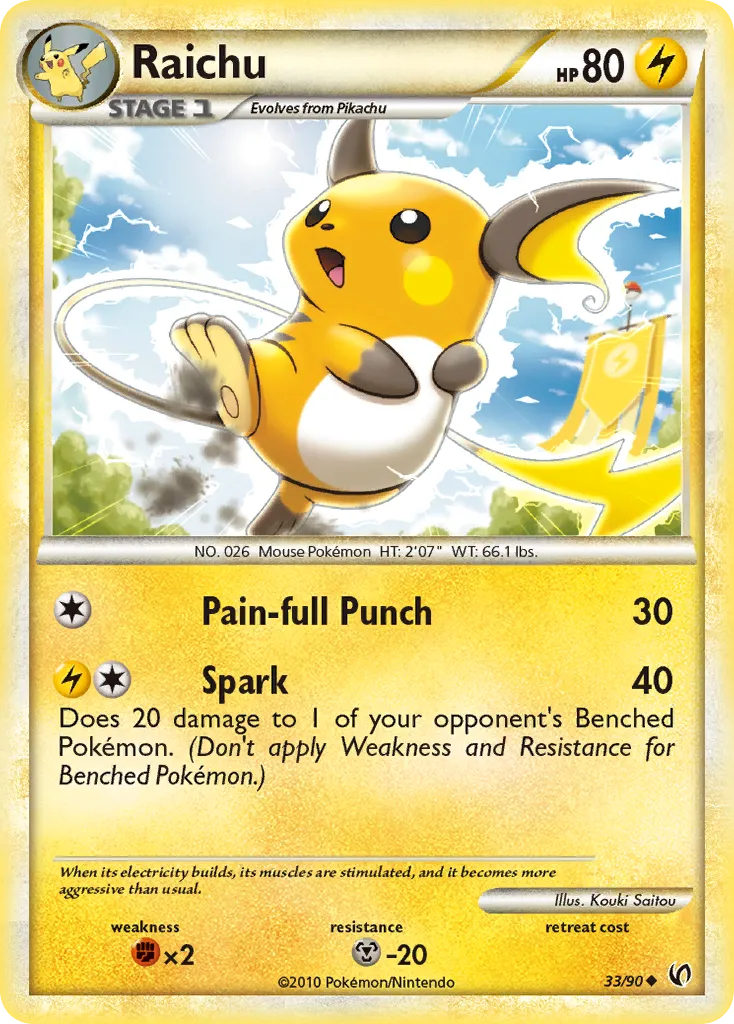 Raichu #33, HS—Undaunted