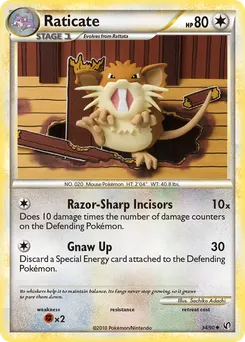Raticate #34, Reverse Foil