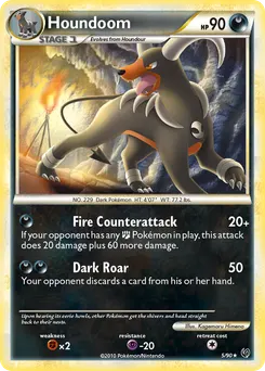 Houndoom #5, Crosshatch-2011 Pokemon League