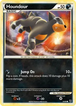Houndour #54, Reverse Foil