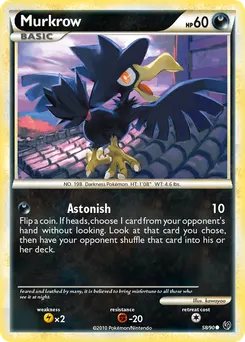 Murkrow #58, Reverse Foil
