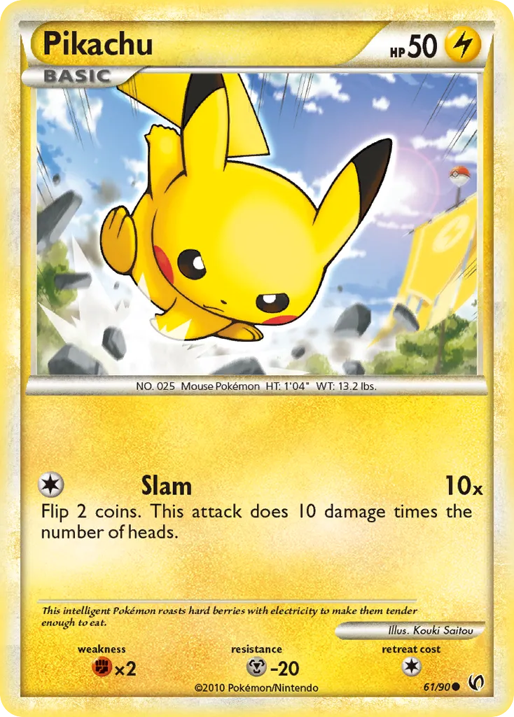 Pikachu #61, HS—Undaunted