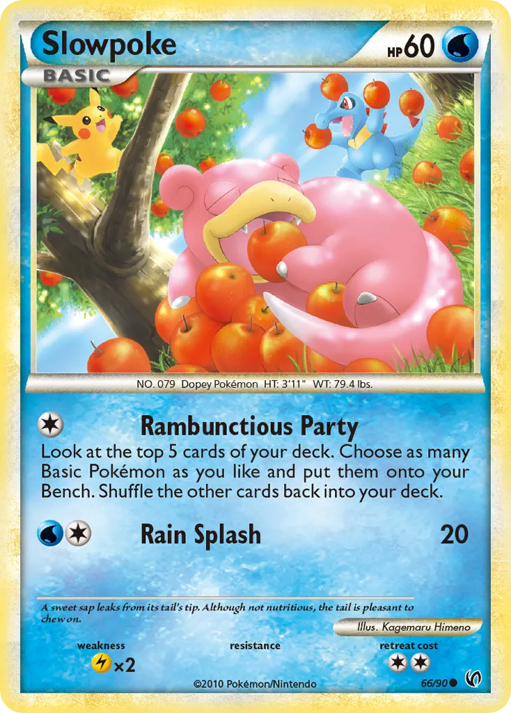 Slowpoke #66, HS—Undaunted Reverse Foil