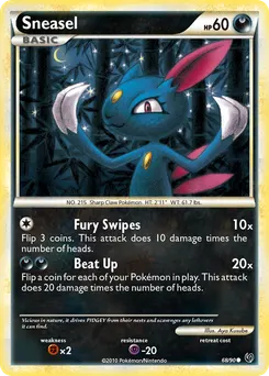 Sneasel #68, Reverse Foil