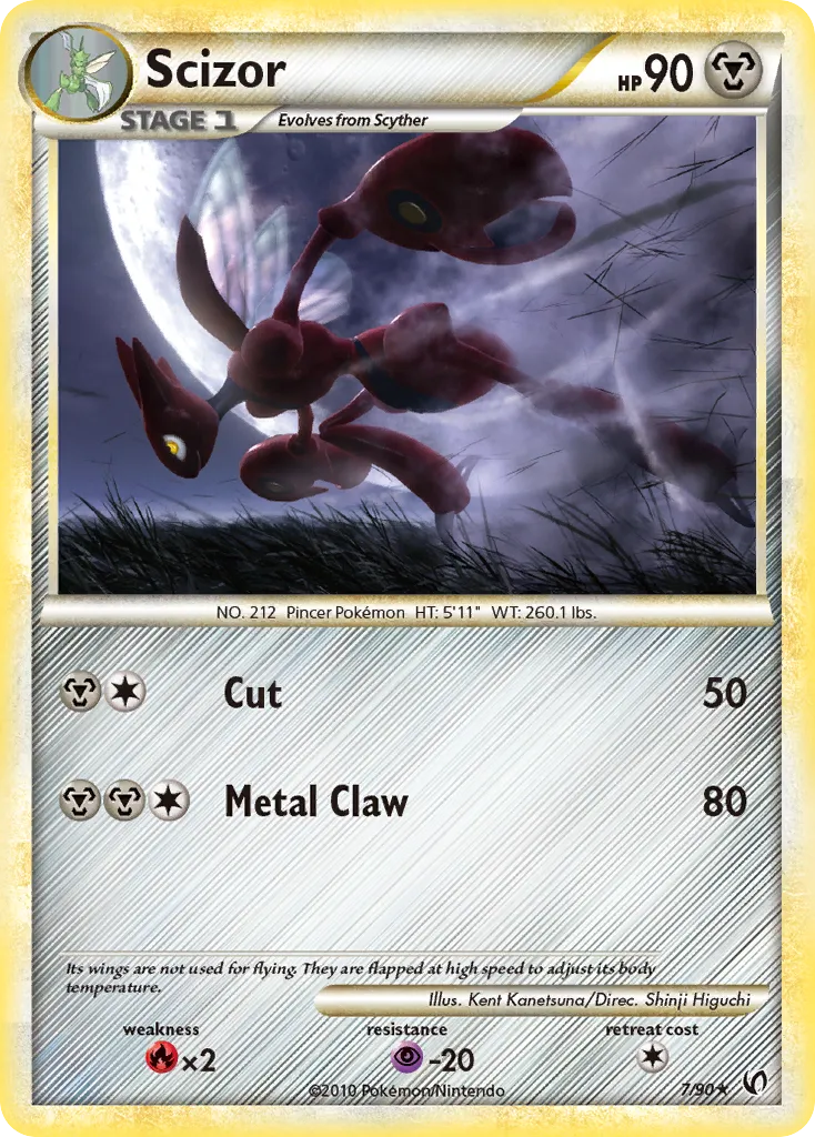 Scizor #7, HS—Undaunted Reverse Foil