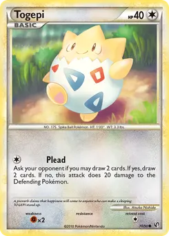 Togepi #70, Reverse Foil