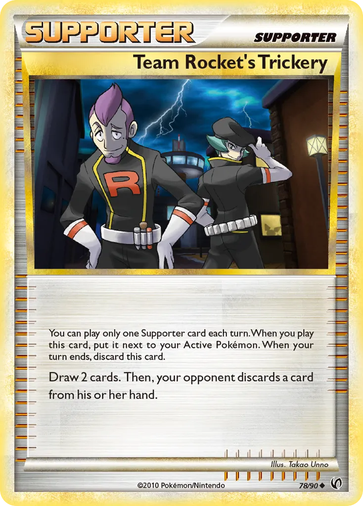 Team Rocket's Trickery #78, HS—Undaunted Reverse Foil