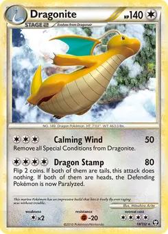 Dragonite #18, Reverse Foil
