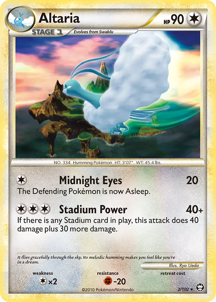 Altaria #2, HS—Triumphant Reverse Foil