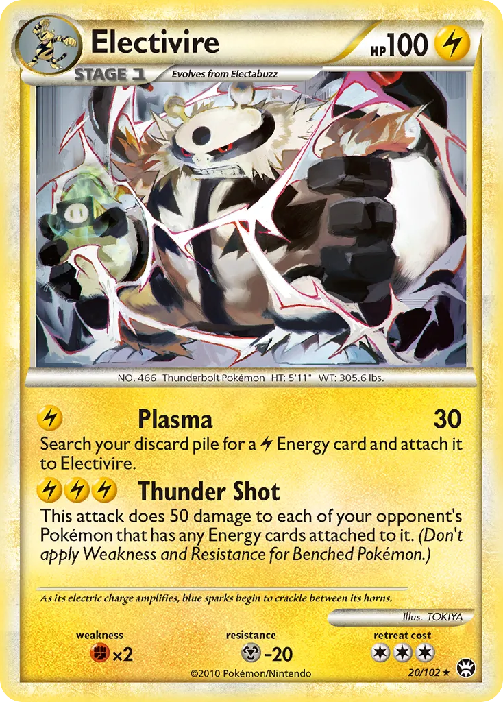Electivire #20, HS—Triumphant Reverse Foil