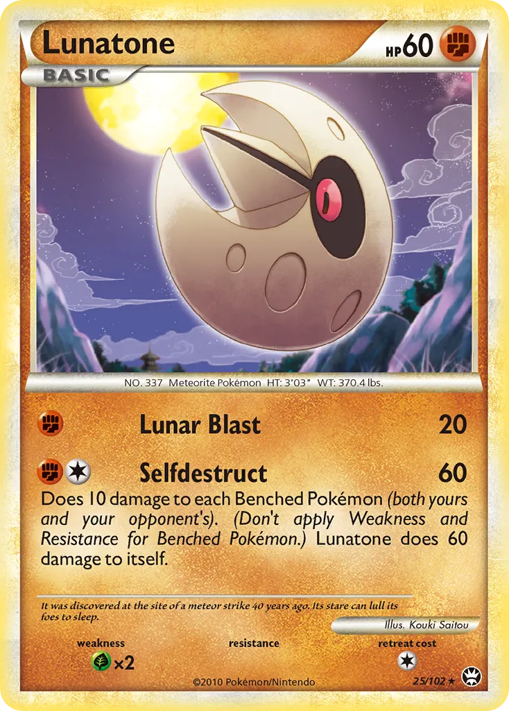 Lunatone #25, HS—Triumphant Reverse Foil