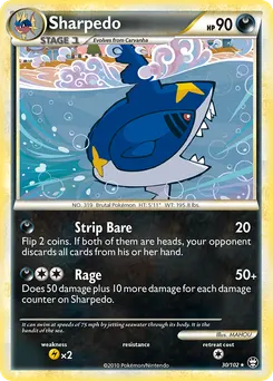Sharpedo #30, Reverse Foil