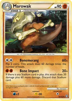 Marowak #44, Reverse Foil