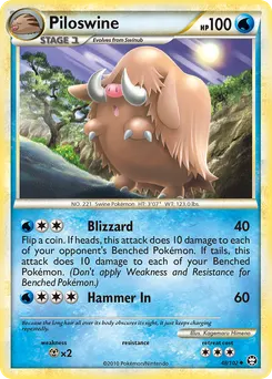 Piloswine #48, Reverse Foil