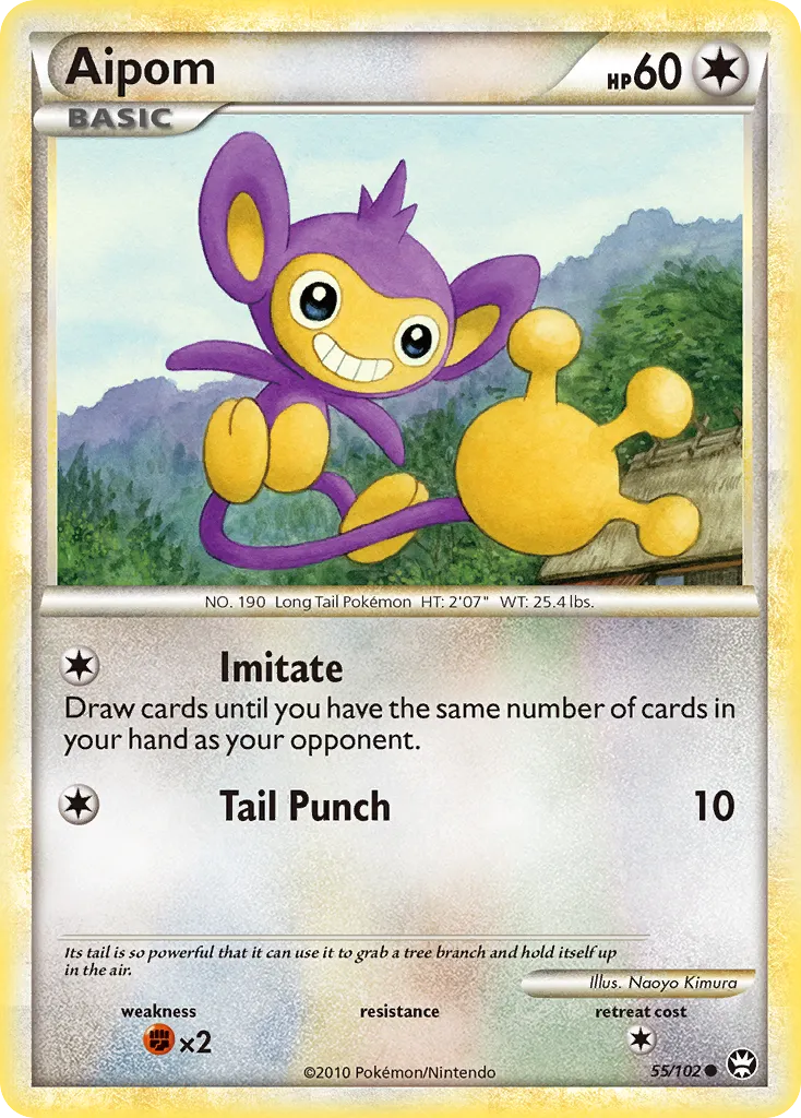 Aipom #55, HS—Triumphant