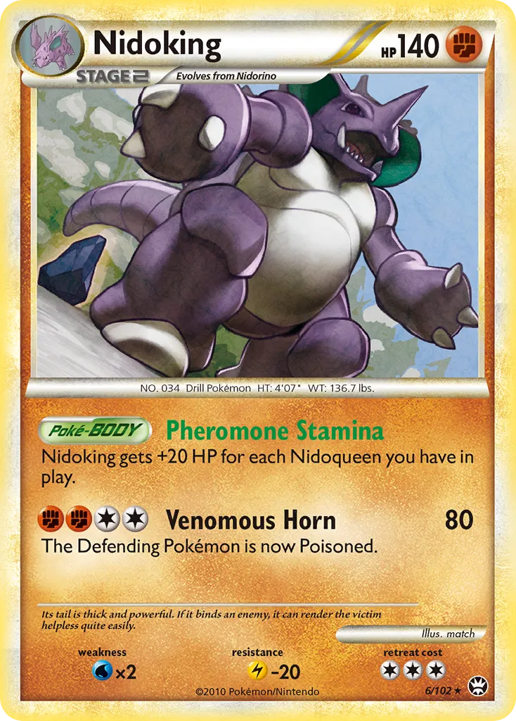 Nidoking #6, HS—Triumphant Cracked Ice