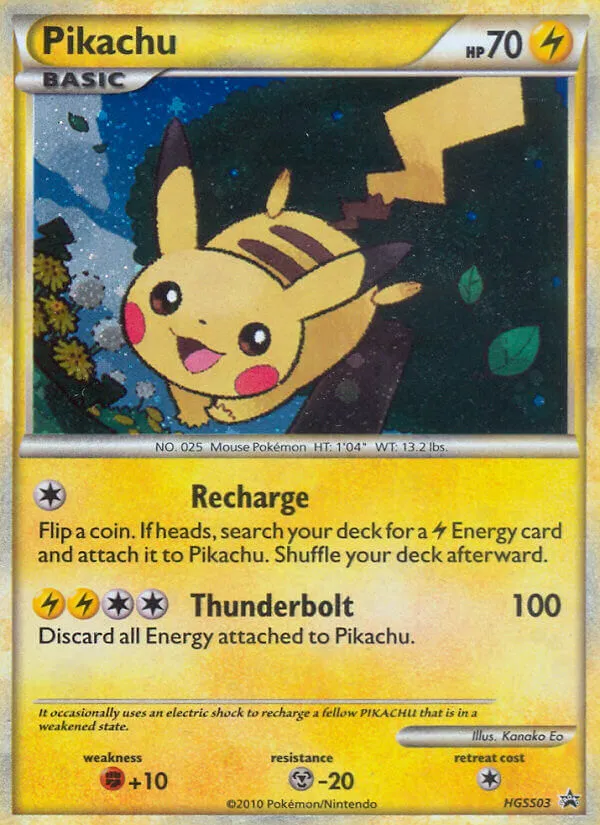Pikachu #HGSS03, HGSS Black Star Promos