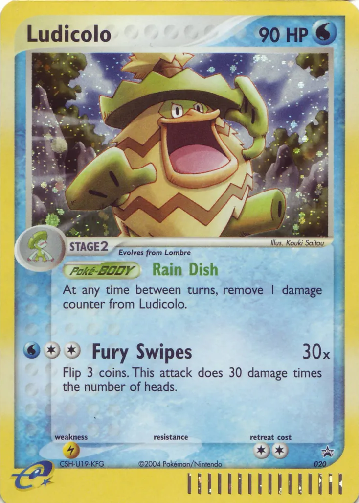 Ludicolo #021, Japanese ADV-P Promos 7-11 Fair Campaign