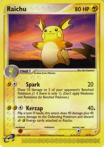 Raichu #058, Japanese ADV-P Promos Meiji Chocolate